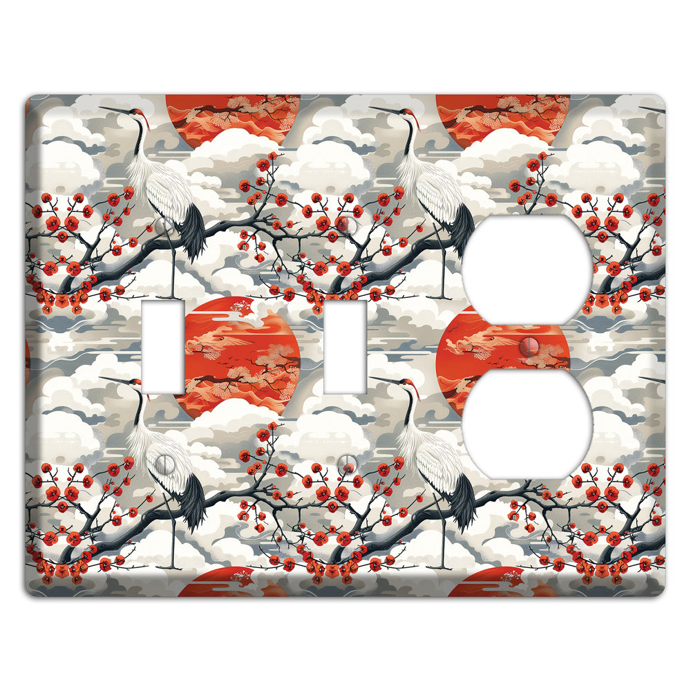 Vermillion Sun Rising 2 Toggle / Duplex Wallplate