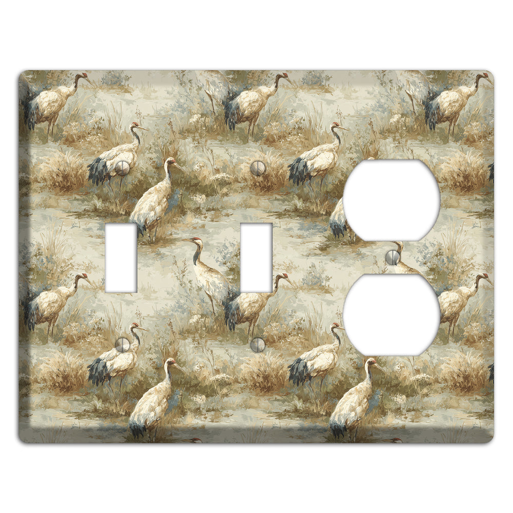 Marshland Crane Reverie 2 Toggle / Duplex Wallplate