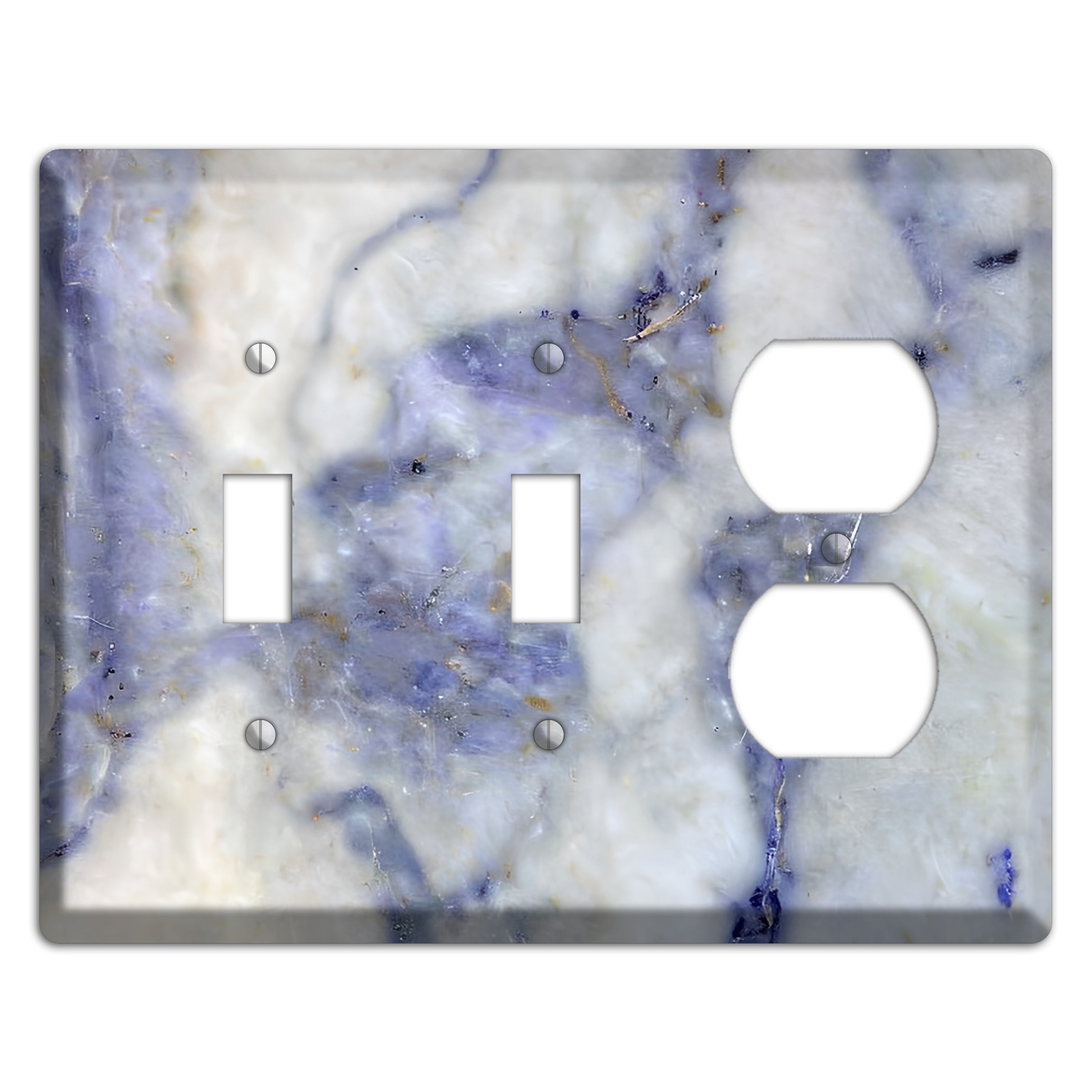 Spindle Marble 2 Toggle / Duplex Wallplate