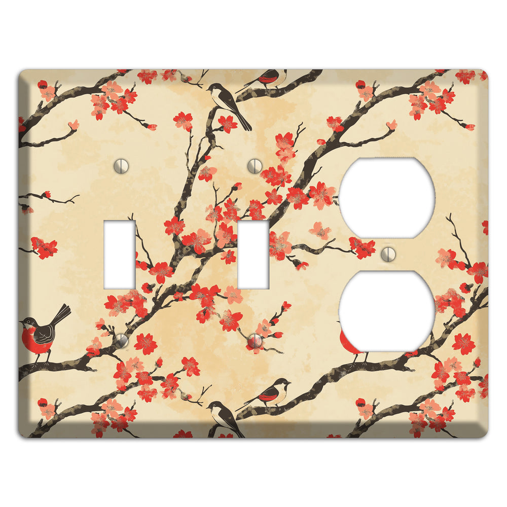 Blossom & Wing 2 Toggle / Duplex Wallplate