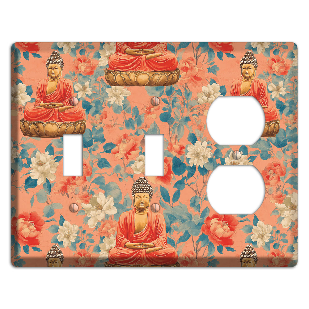 Lotus & Coral 2 Toggle / Duplex Wallplate