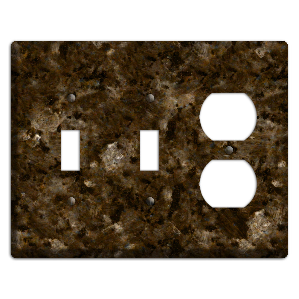 Tropical Brown Granite 2 Toggle / Duplex Wallplate