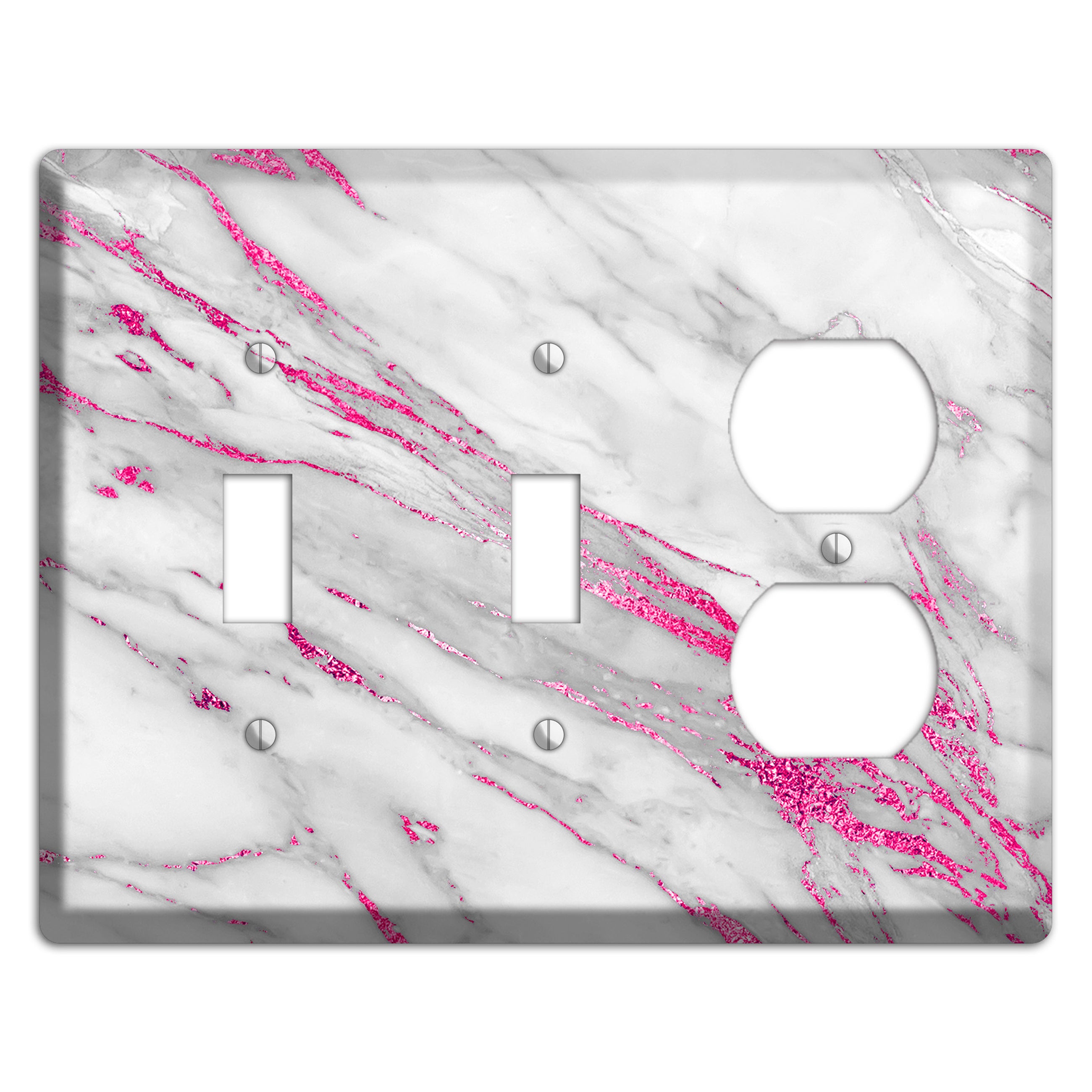Can Can Marble 2 Toggle / Duplex Wallplate