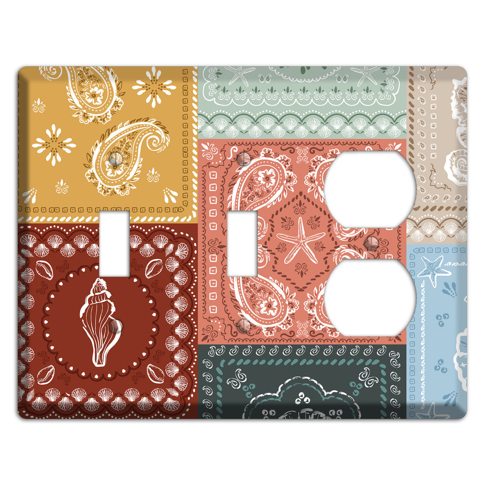 Patchwork Shore Reverie 2 Toggle / Duplex Wallplate