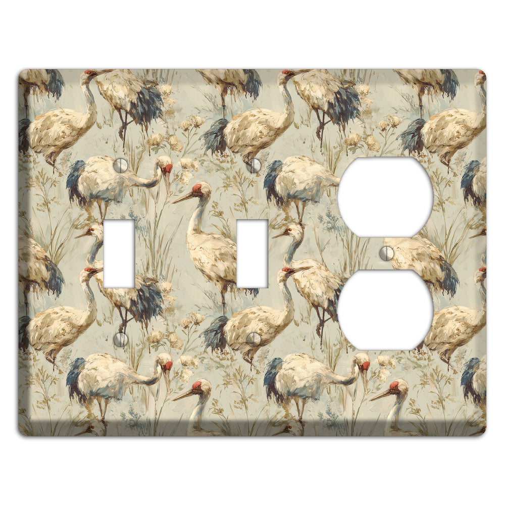 Driftwood Crane Marsh 2 Toggle / Duplex Wallplate