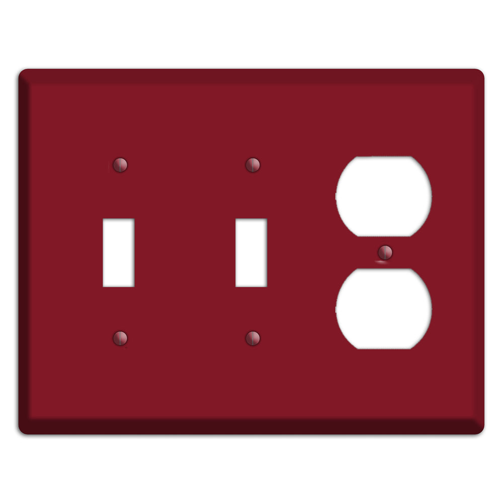 Baxter Burgundy Wine 2 Toggle / Duplex Wallplate