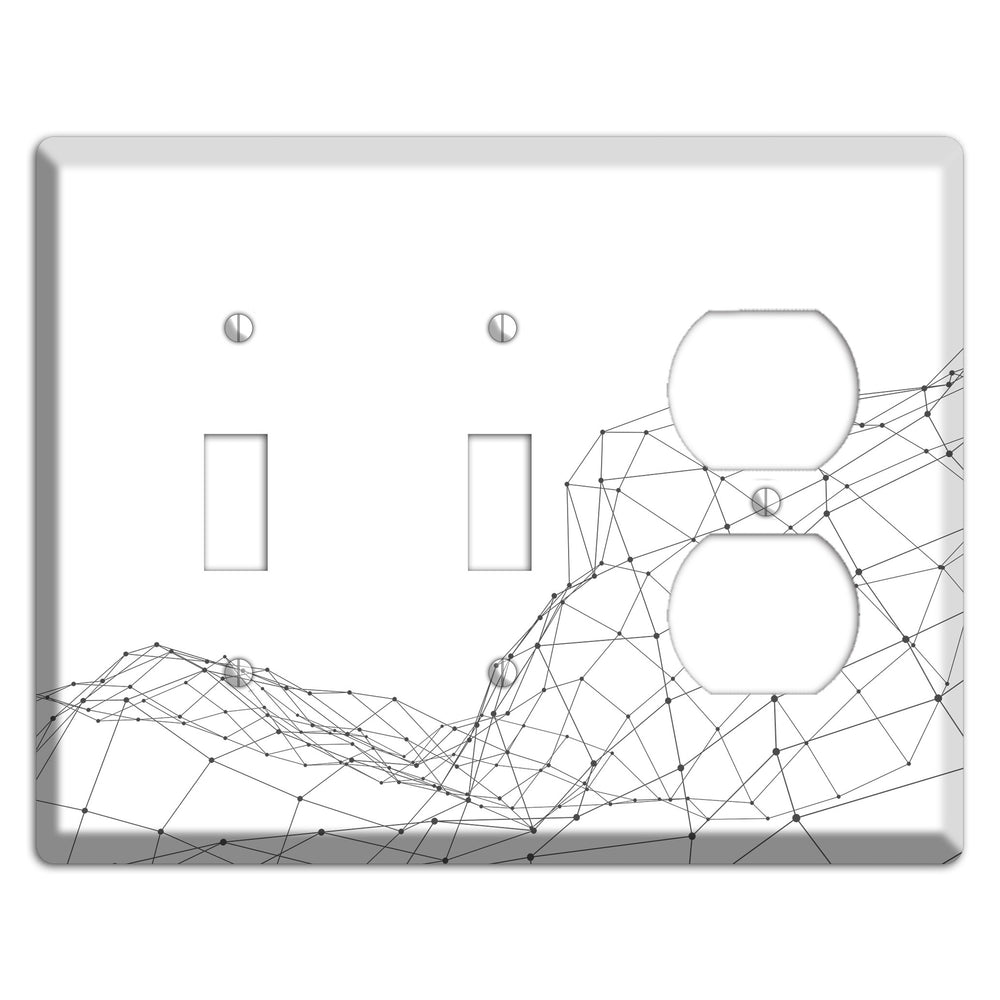 Lattice Wave Surge 2 Toggle / Duplex Wallplate