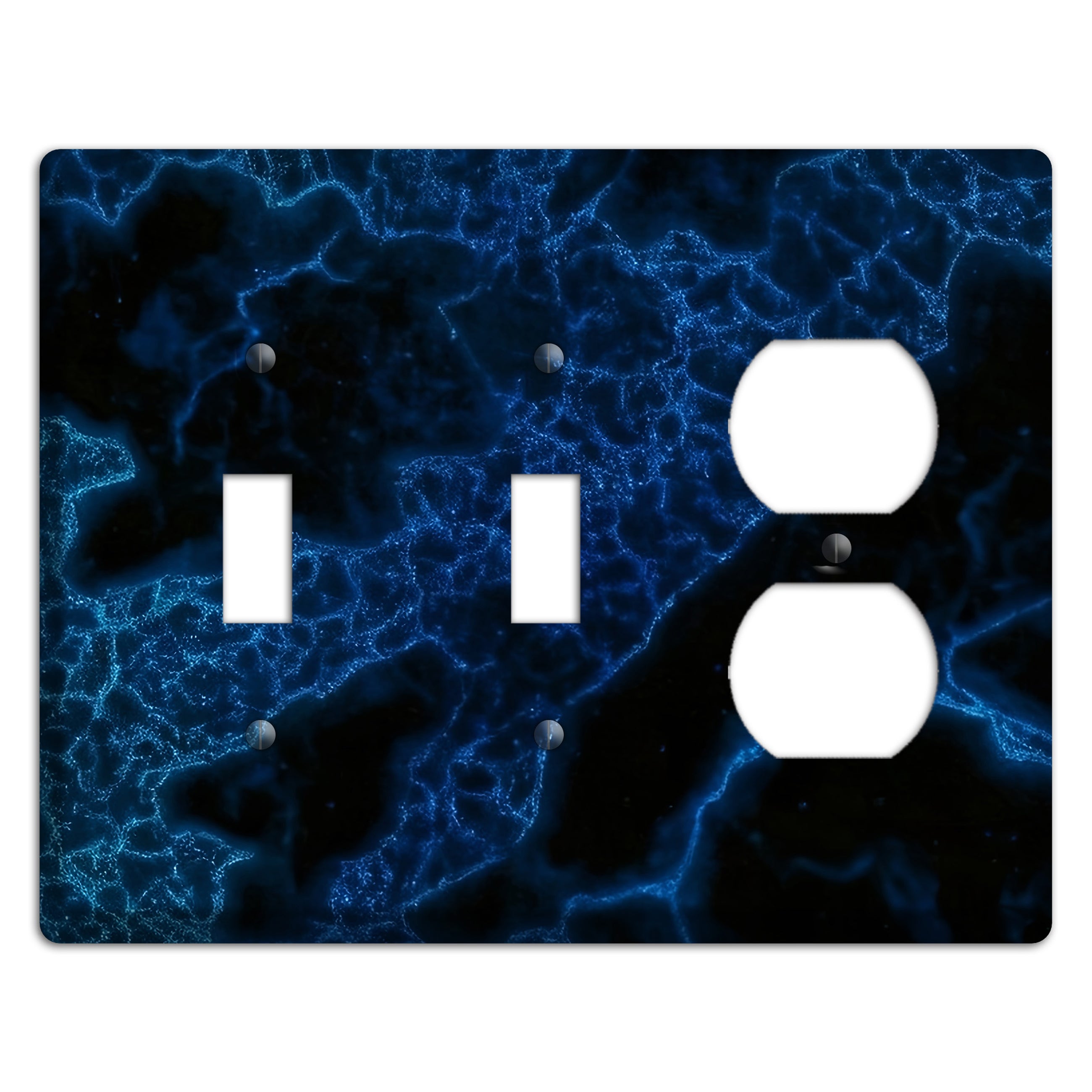 Midnight Marble 2 Toggle / Duplex Wallplate