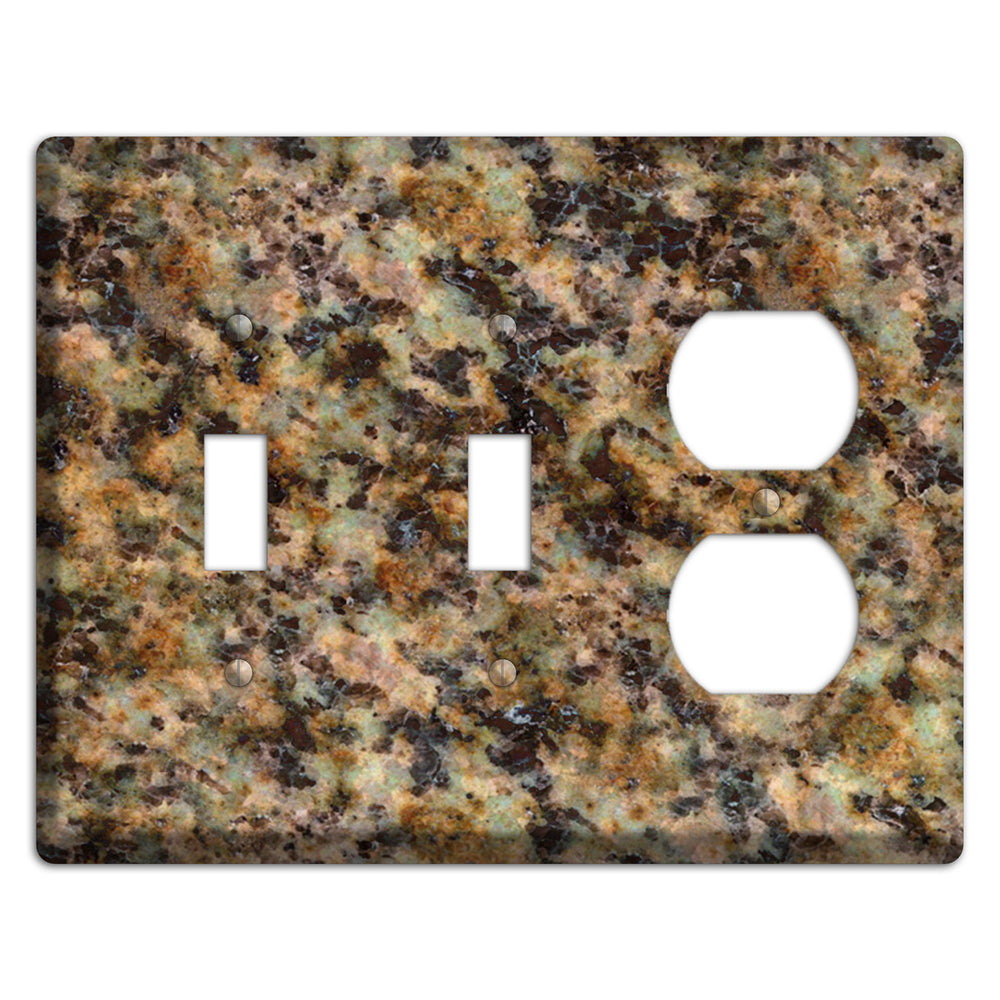 Verde Butterfly Granite 2 Toggle / Duplex Wallplate