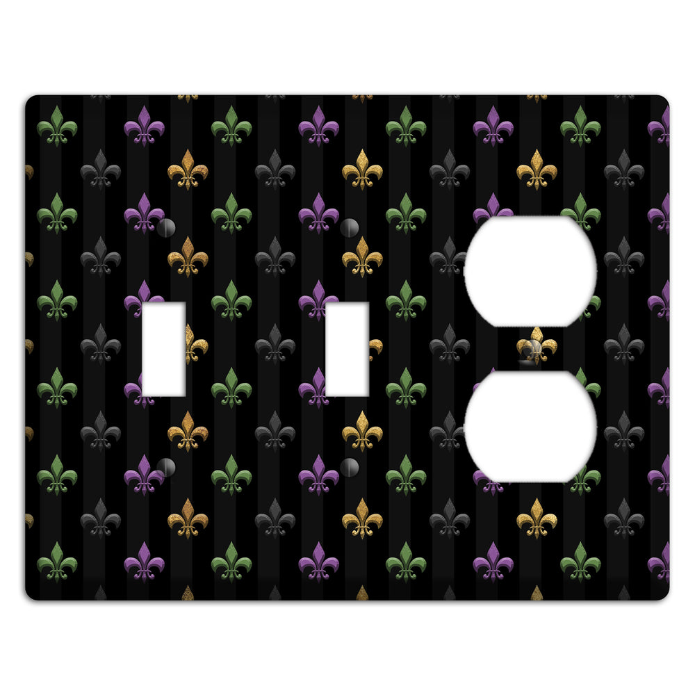 Midnight Fleur 2 Toggle / Duplex Wallplate