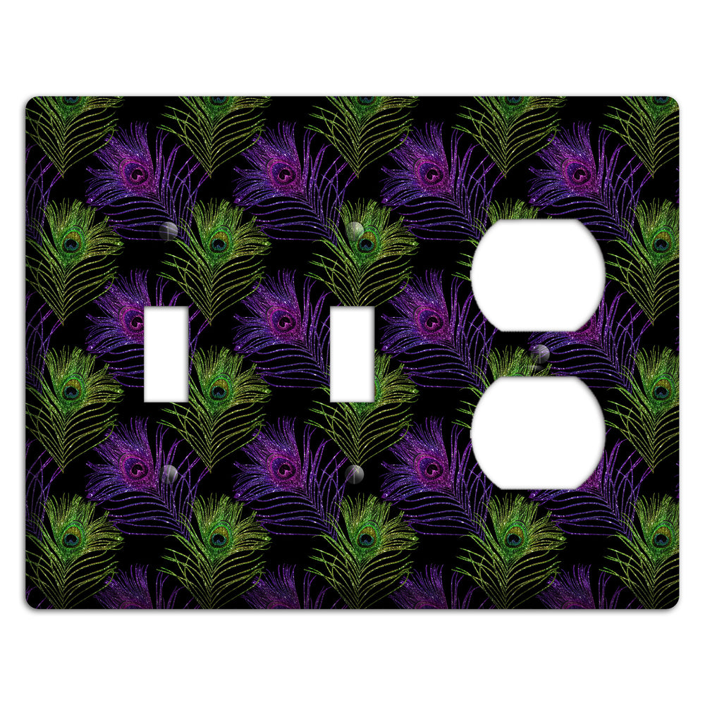 Feathers of the F√™te 2 Toggle / Duplex Wallplate