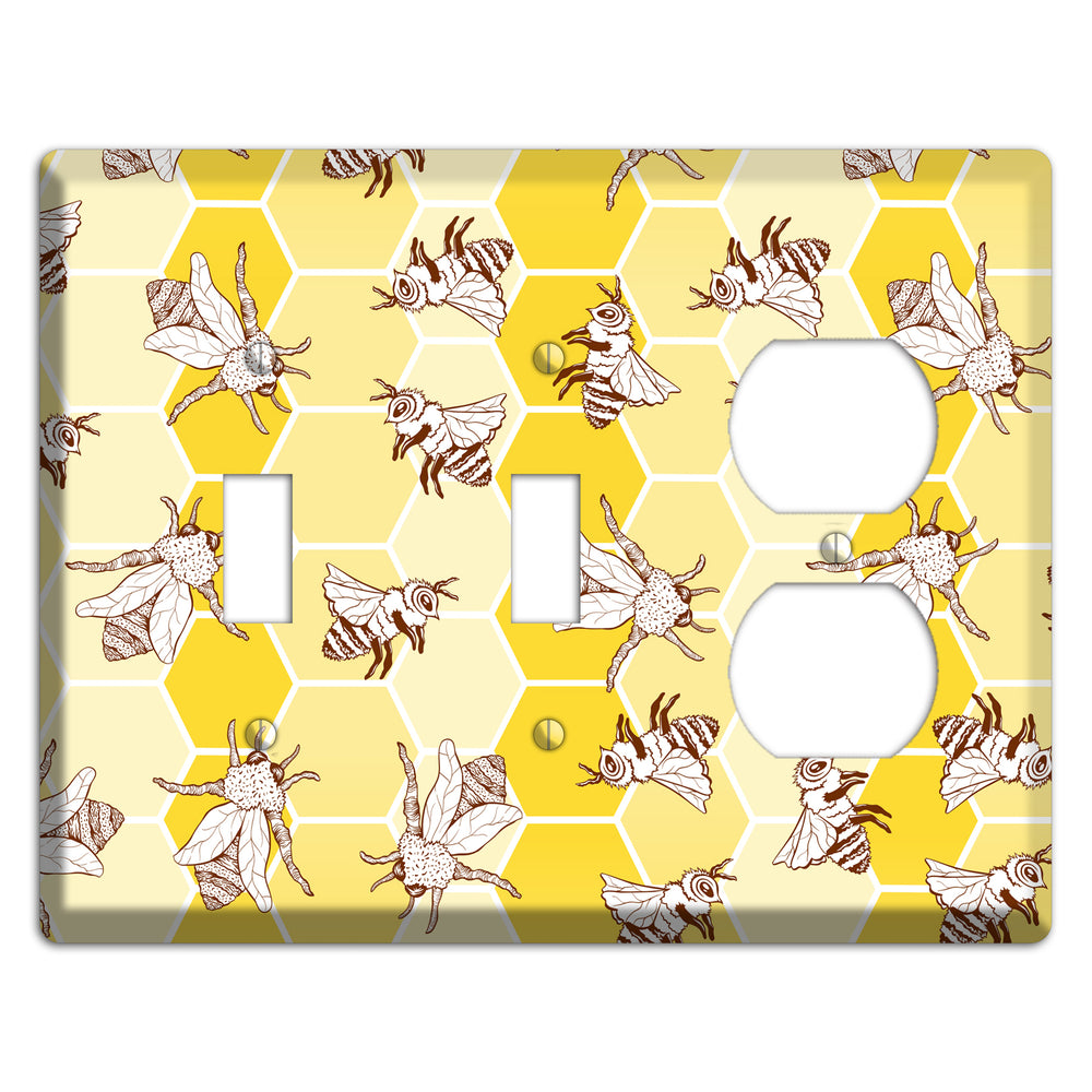 Hive & Wing 2 Toggle / Duplex Wallplate