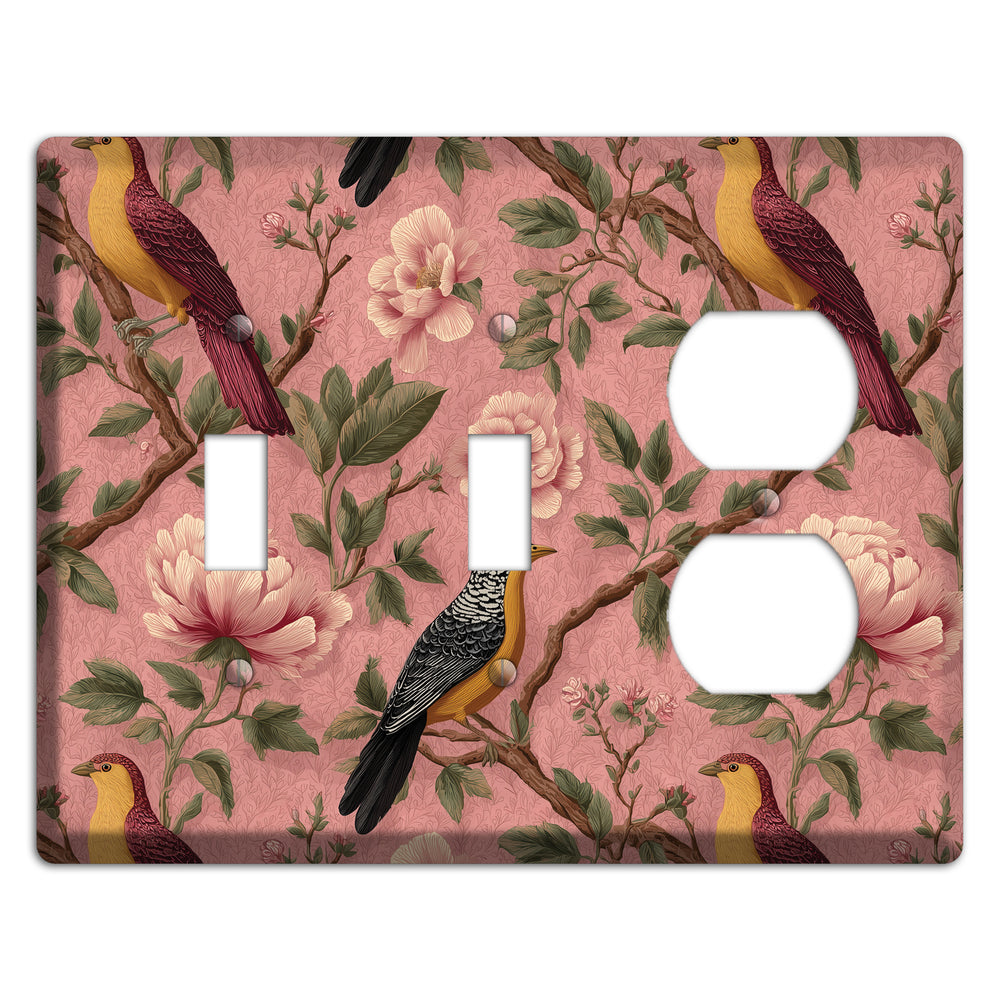Peony & Perch 2 Toggle / Duplex Wallplate
