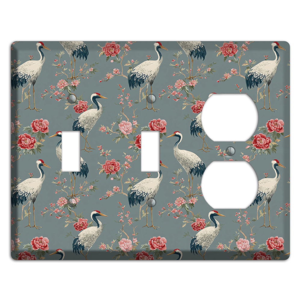 Slate Peony Vigil 2 Toggle / Duplex Wallplate