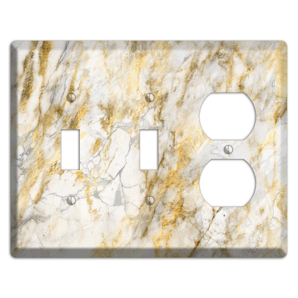 Marigold Marble 2 Toggle / Duplex Wallplate