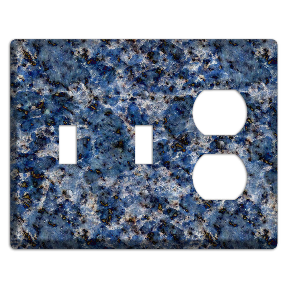 Blue Bahia Granite 2 Toggle / Duplex Wallplate