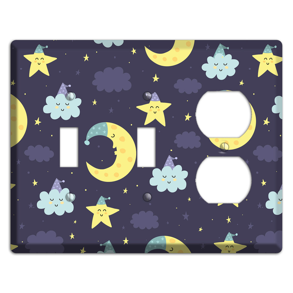 Moon & Star Wishes 2 Toggle / Duplex Wallplate