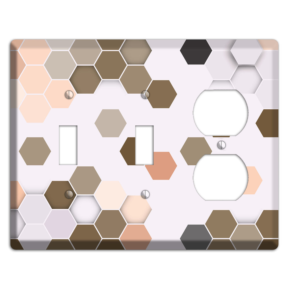 Clay & Terracotta Geometric Tiling 2 Toggle / Duplex Wallplate