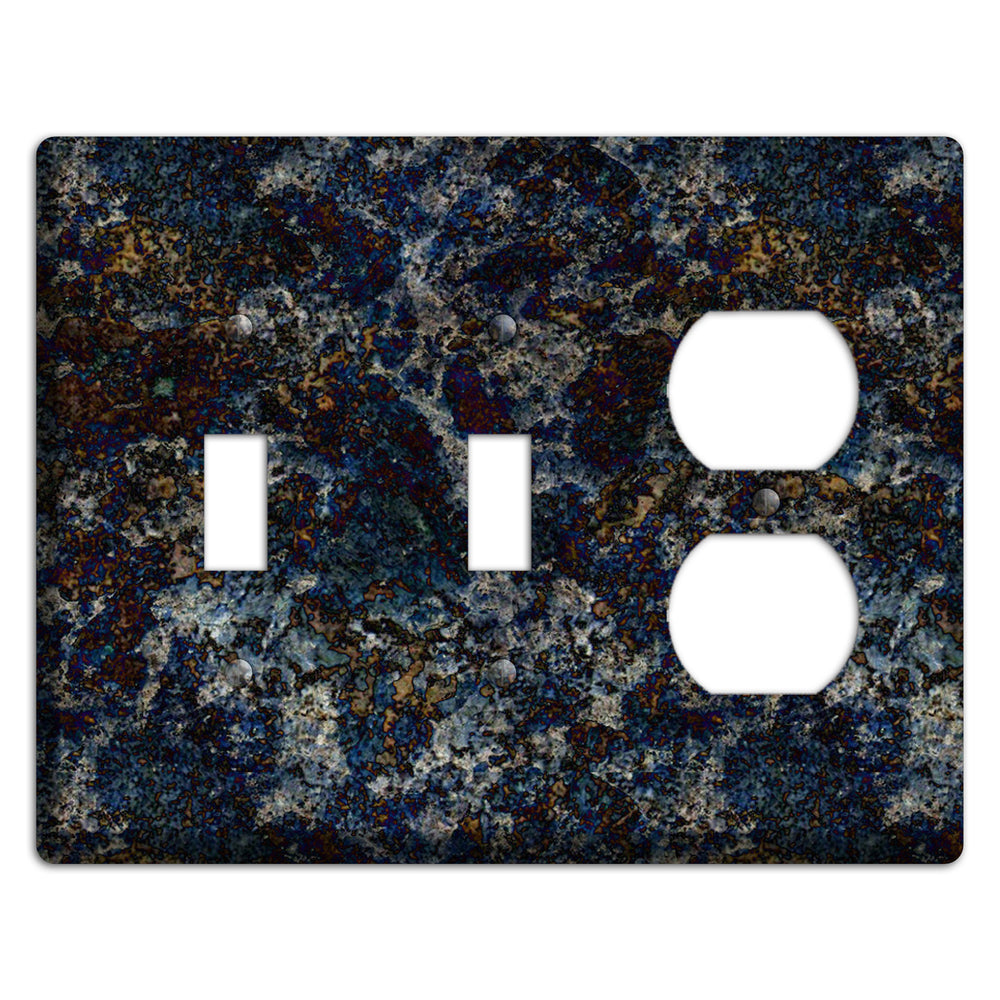 Blue Louise Granite 2 Toggle / Duplex Wallplate