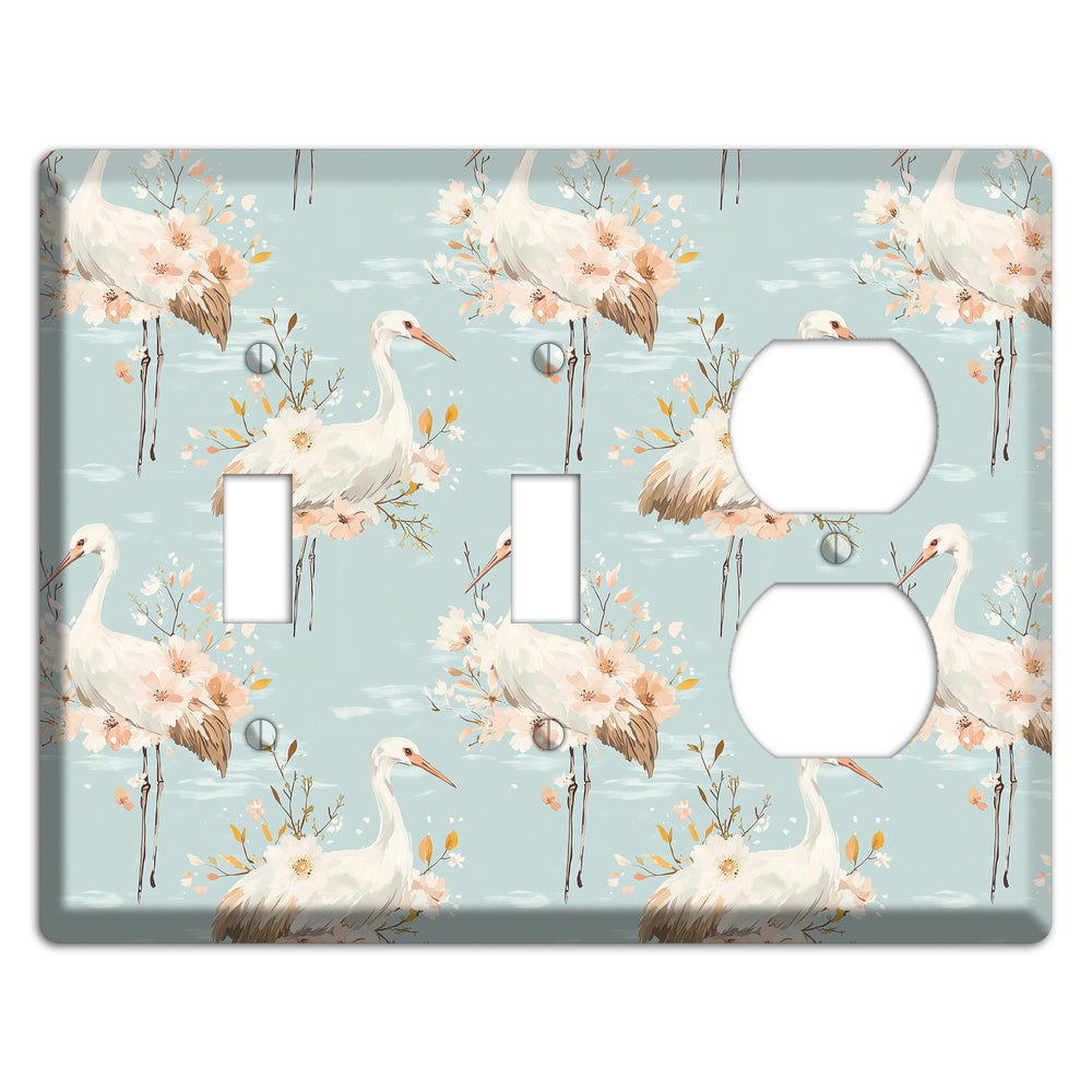 Celadon Crane Reverie 2 Toggle / Duplex Wallplate