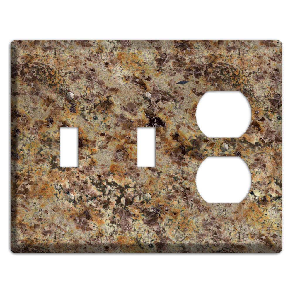 Golden Crystal Granite 2 Toggle / Duplex Wallplate
