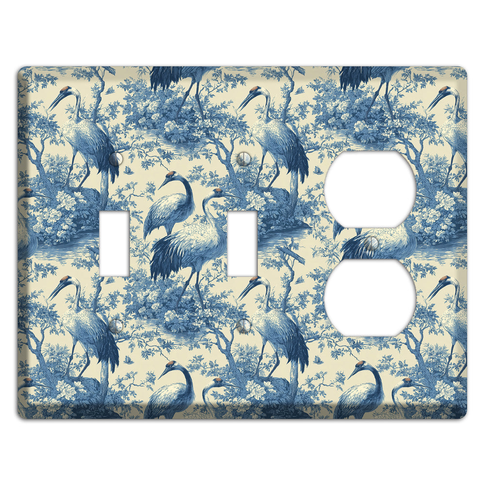 Cobalt Toile Vigil 2 Toggle / Duplex Wallplate