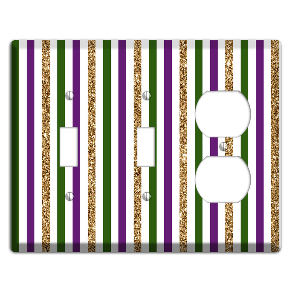 Carnival Stripes: Lumi√®re 2 Toggle / Duplex Wallplate