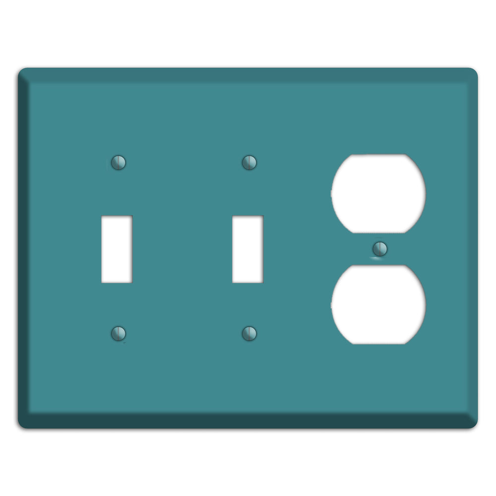 Baxter Turqouise 2 Toggle / Duplex Wallplate