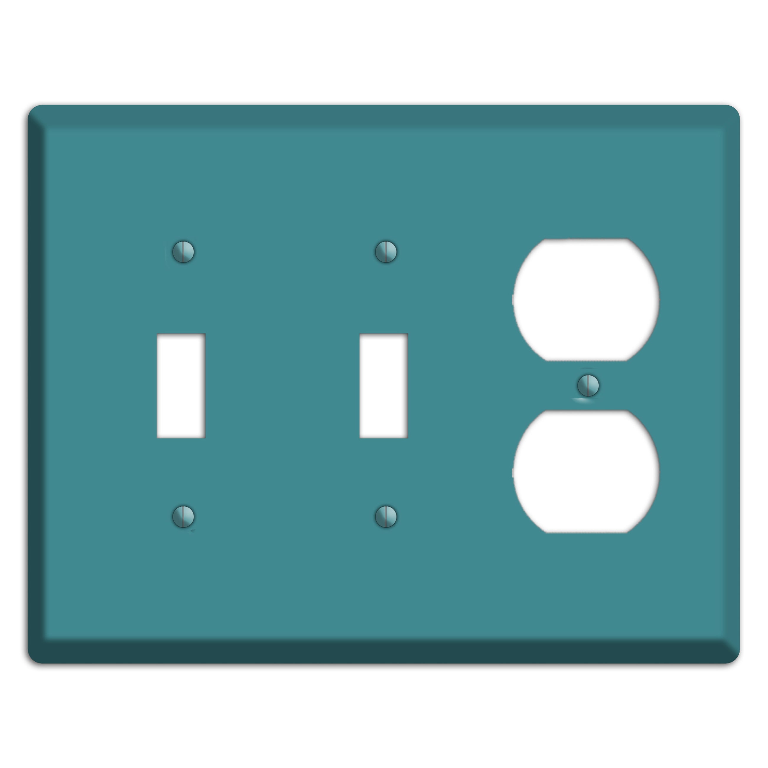 Baxter Turqouise 2 Toggle / Duplex Wallplate