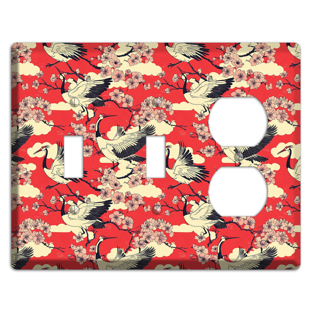 Crimson Blossom Ascent 2 Toggle / Duplex Wallplate