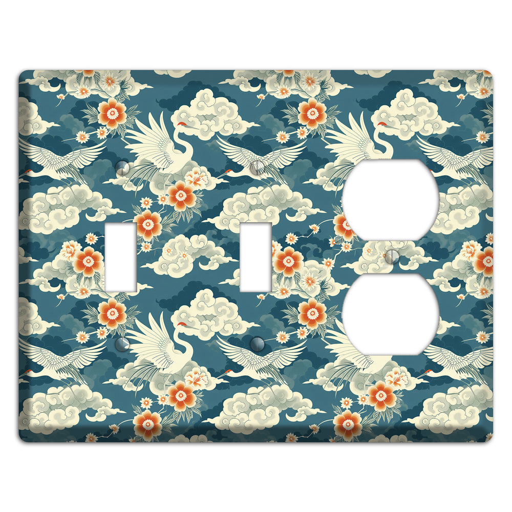 Teal Crane Ascendant 2 Toggle / Duplex Wallplate