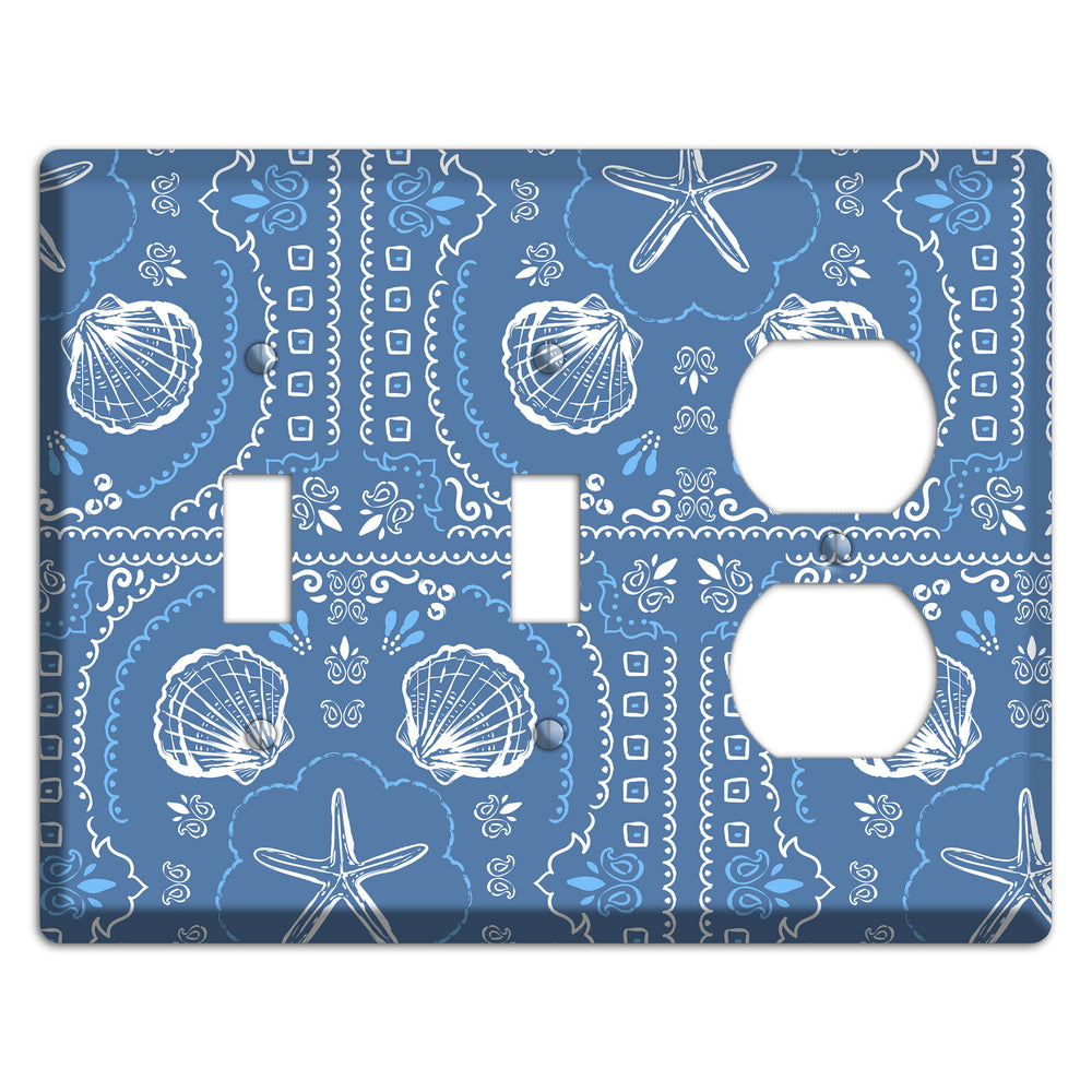 Cerulean Bandana Shore 2 Toggle / Duplex Wallplate
