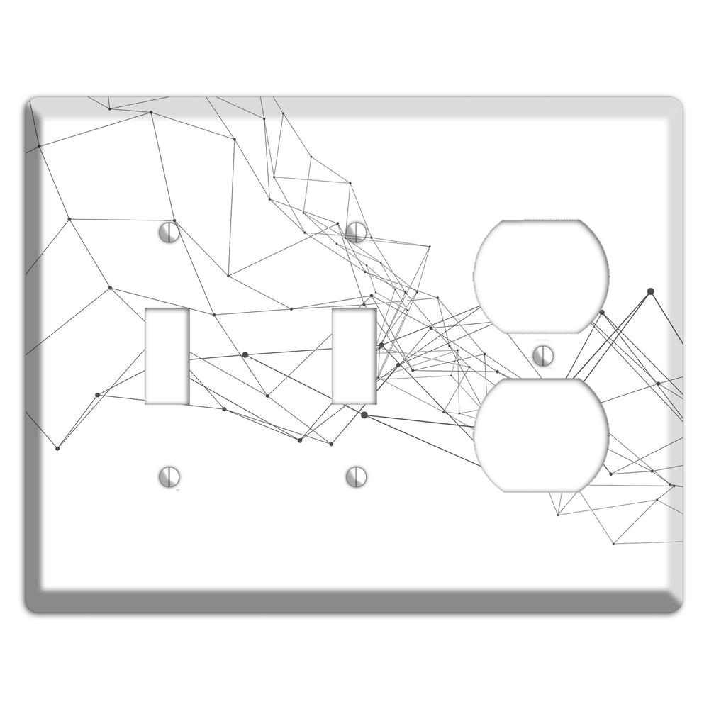 Gossamer Transit Map 2 Toggle / Duplex Wallplate