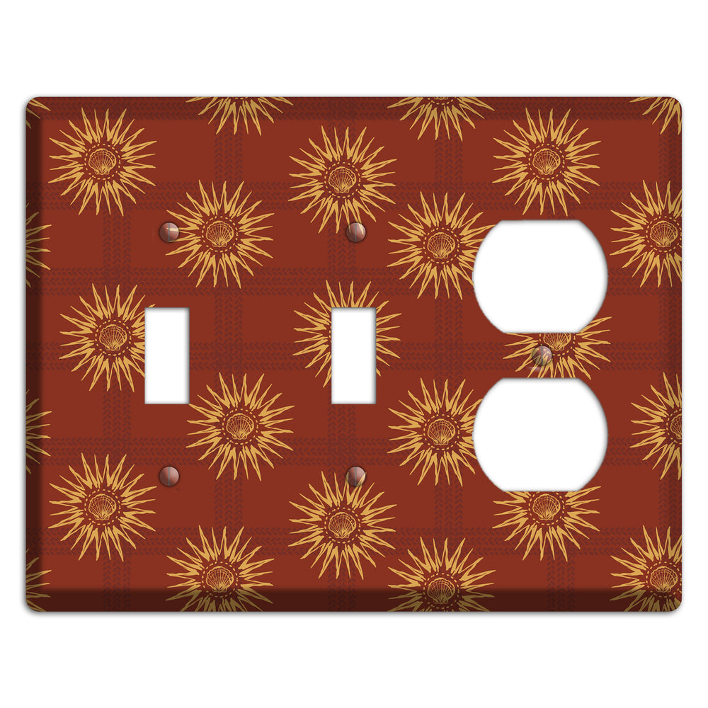 Russet Sun Plaid 2 Toggle / Duplex Wallplate