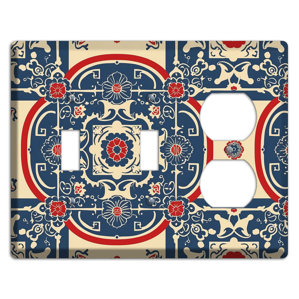 Imperial Medallion Court 2 Toggle / Duplex Wallplate