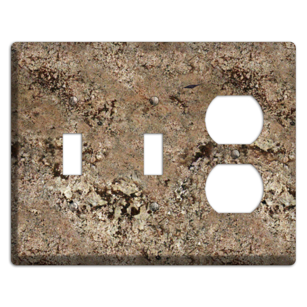 Crema Bordeaux Granite 2 Toggle / Duplex Wallplate