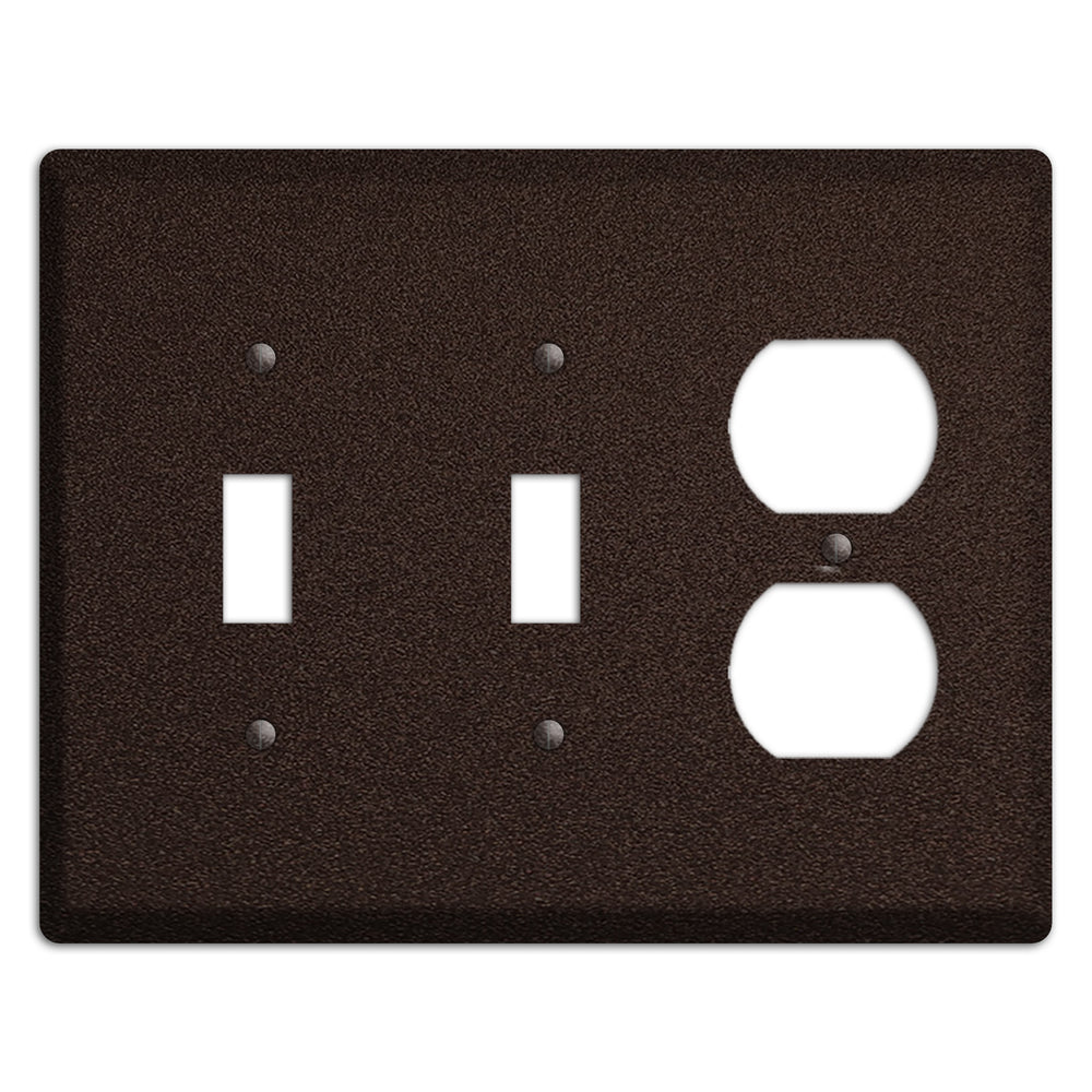 Baxter Subtle Antique Bronze 2 Toggle / Duplex Wallplate