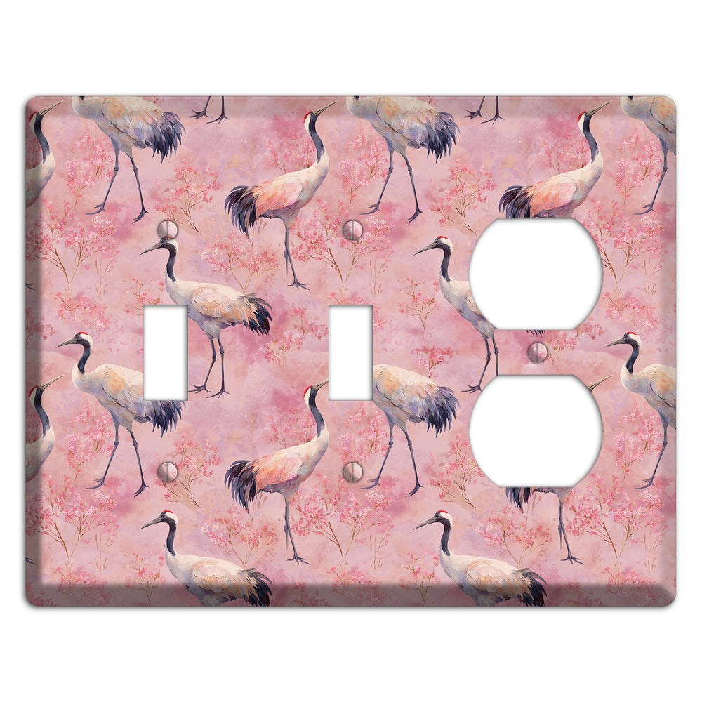 Blush Crane Reverie 2 Toggle / Duplex Wallplate