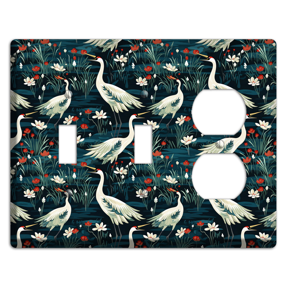 Midnight Lotus Marsh 2 Toggle / Duplex Wallplate