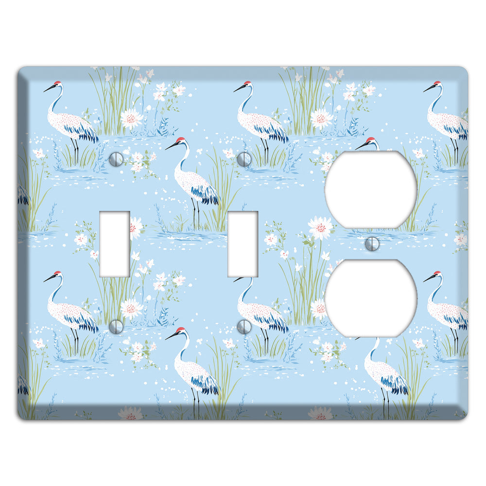 Powder Blue Marsh 2 Toggle / Duplex Wallplate