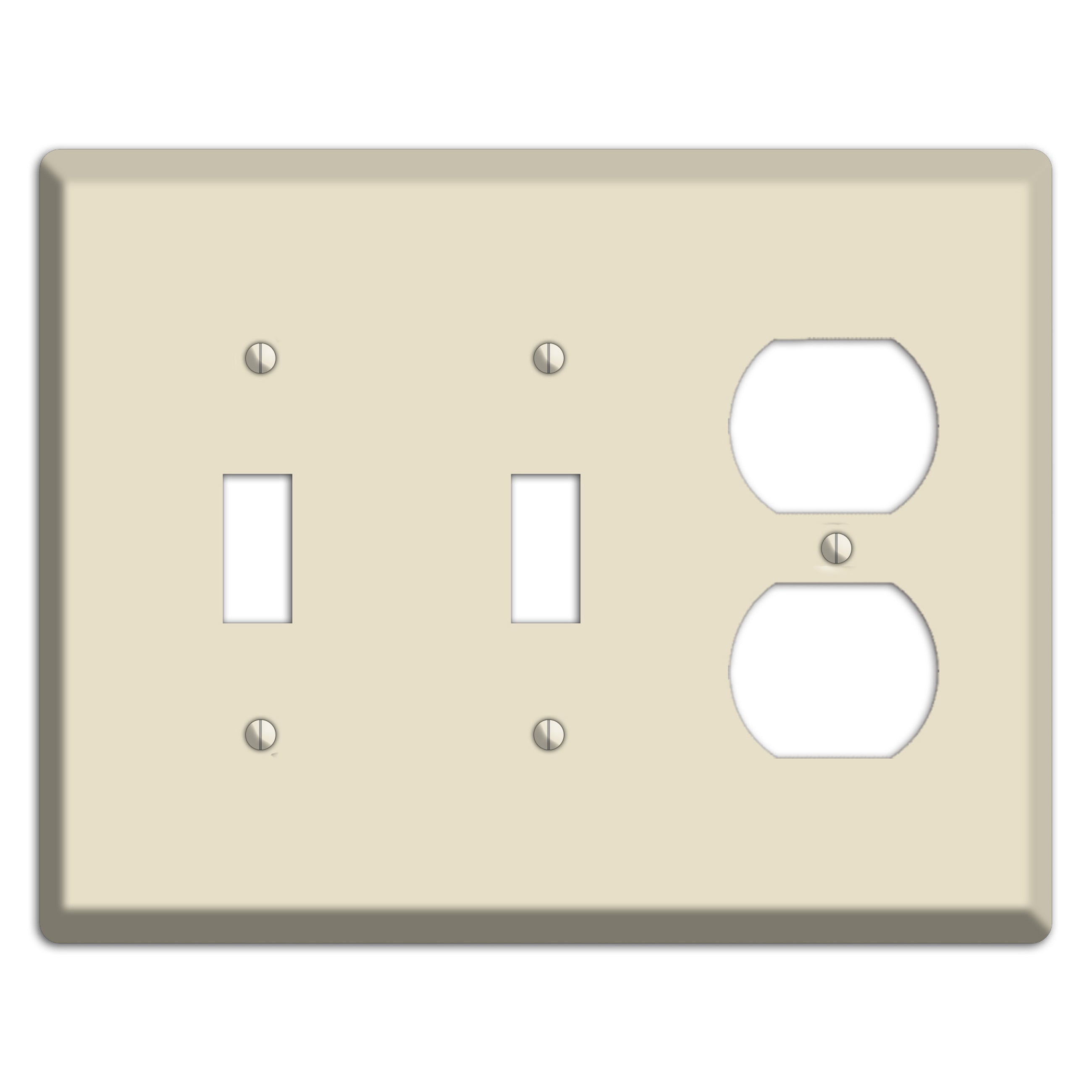 Baxter Ivory Cream 2 Toggle / Duplex Wallplate