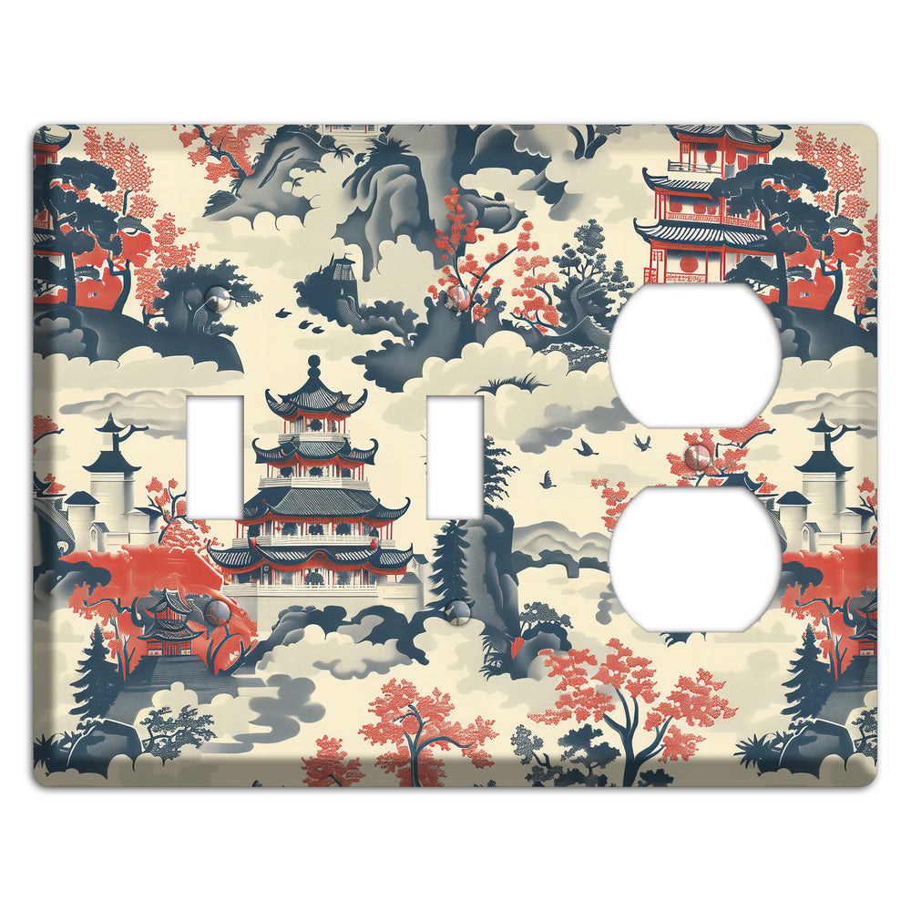 Ink & Ember Pagoda 2 Toggle / Duplex Wallplate