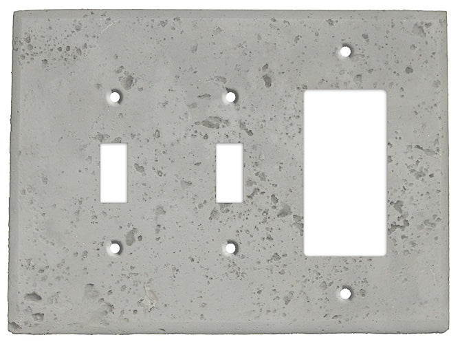 Gray Stone 2 Toggle / Rocker Cover Plate