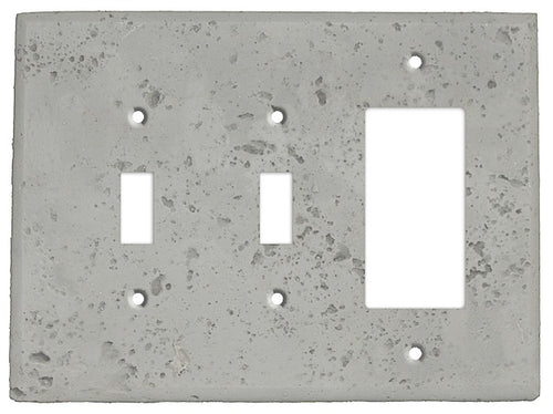 Gray Stone 2 Toggle / Rocker Cover Plate