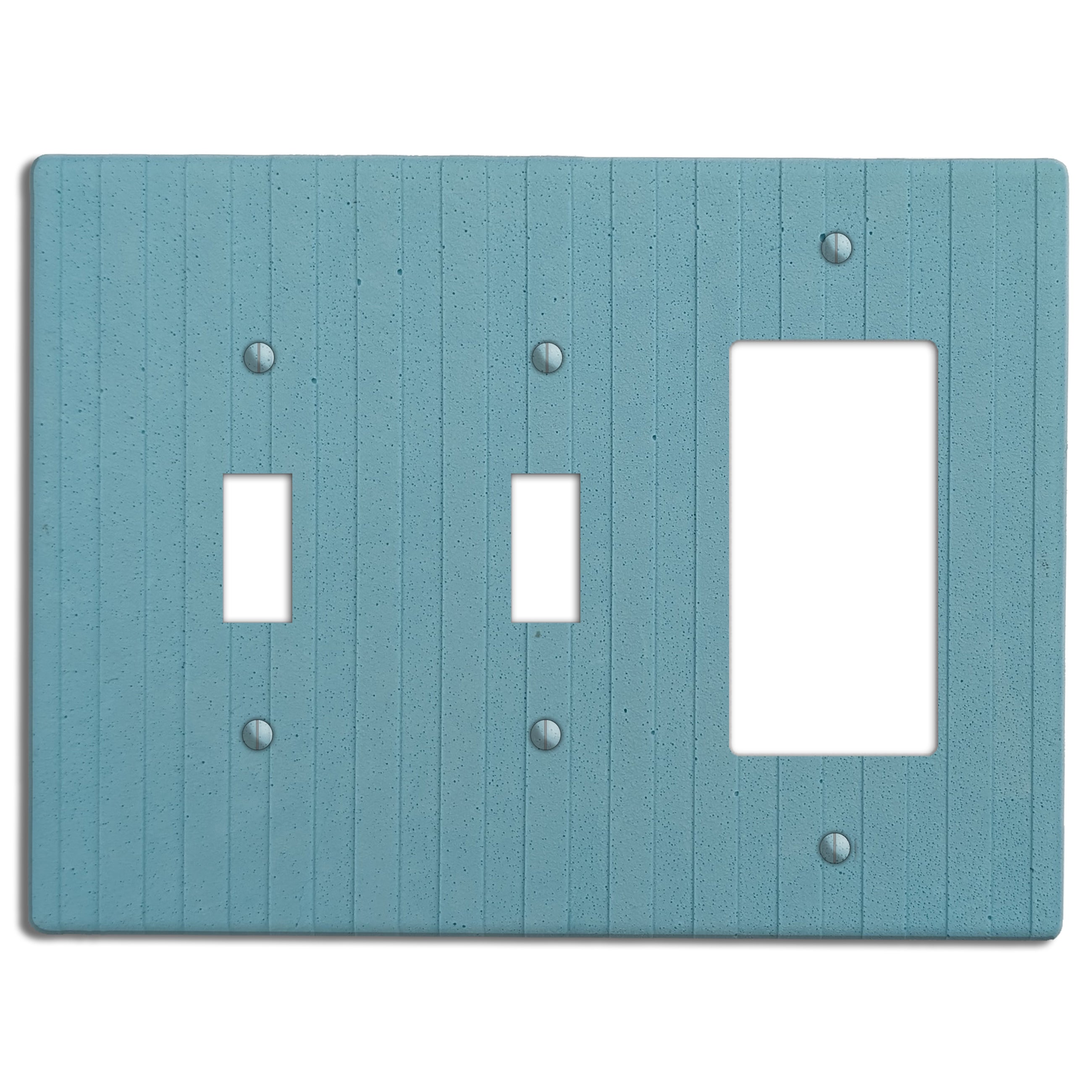 Caribbean Blue Boho Stripes 2 Toggle / Rocker Cover Plate
