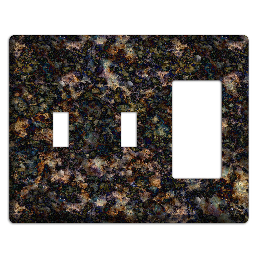 Volga Blue Granite 2 Toggle / Rocker Wallplate