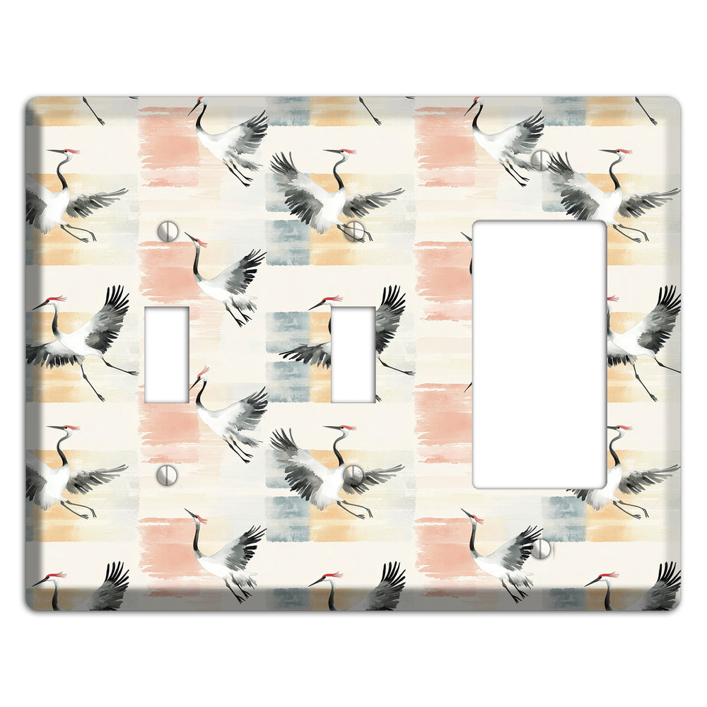 Blush Patchwork Flight 2 Toggle / Rocker Wallplate