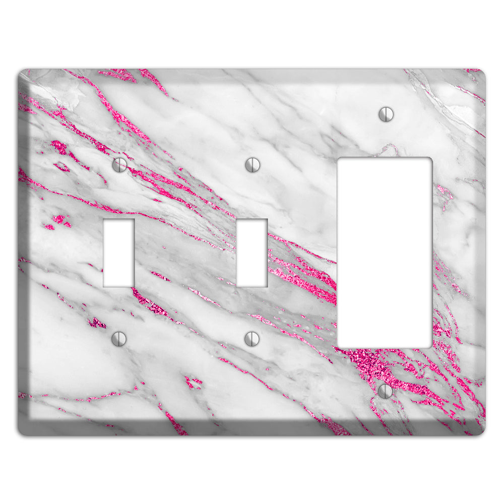Can Can Marble 2 Toggle / Rocker Wallplate