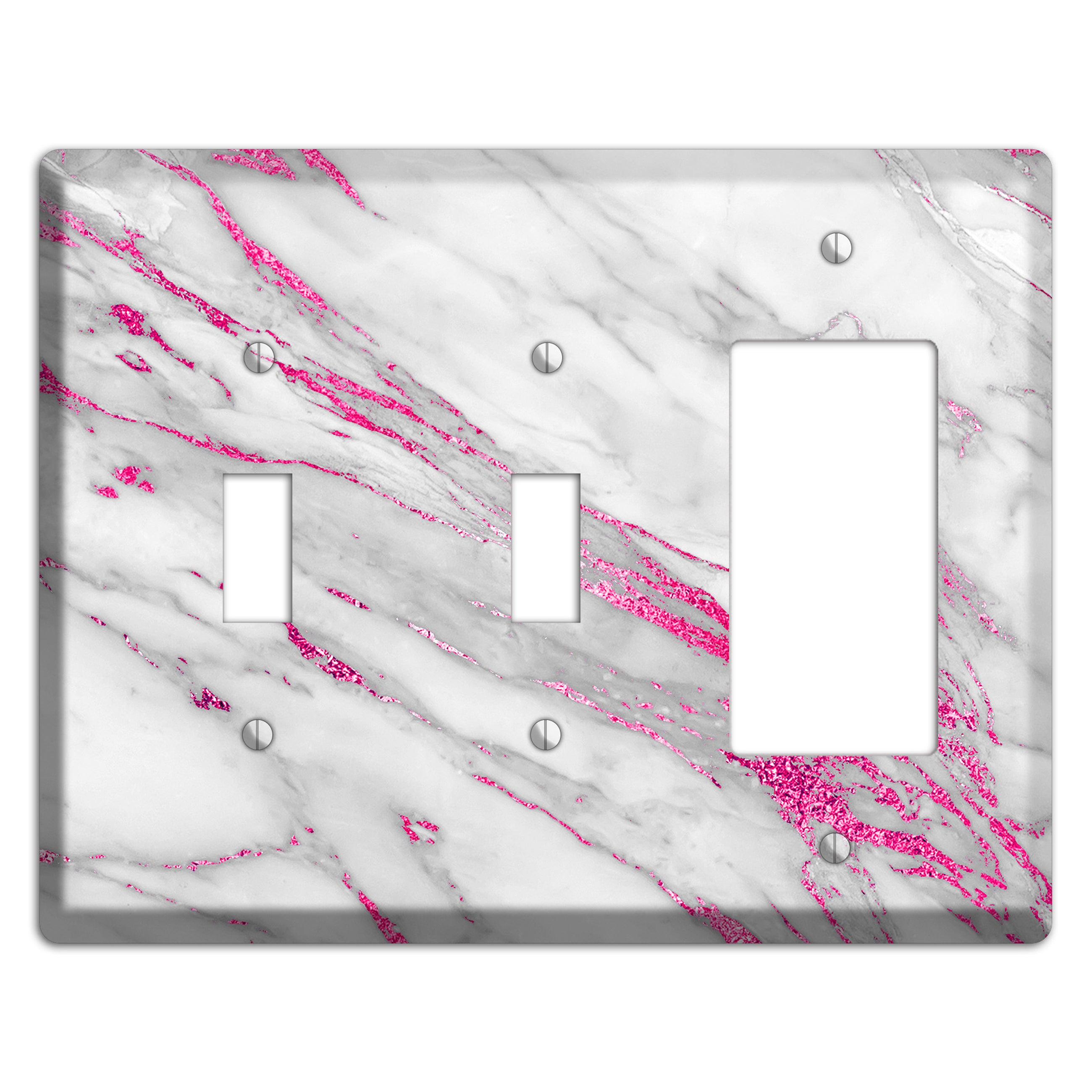 Can Can Marble 2 Toggle / Rocker Wallplate