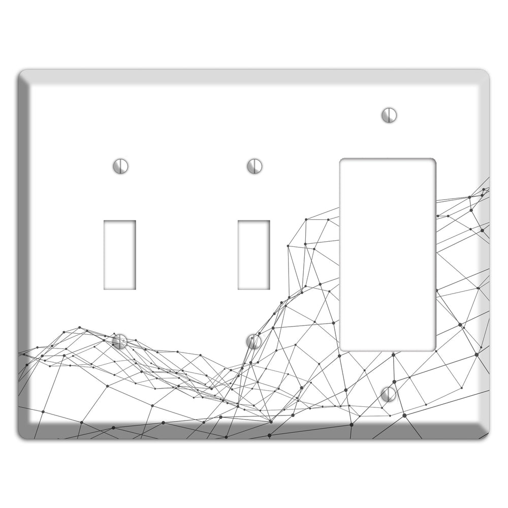 Lattice Wave Surge 2 Toggle / Rocker Wallplate